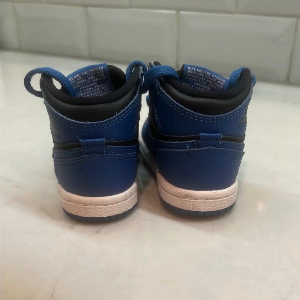 Nike Blue and Black High-Top Sneakers